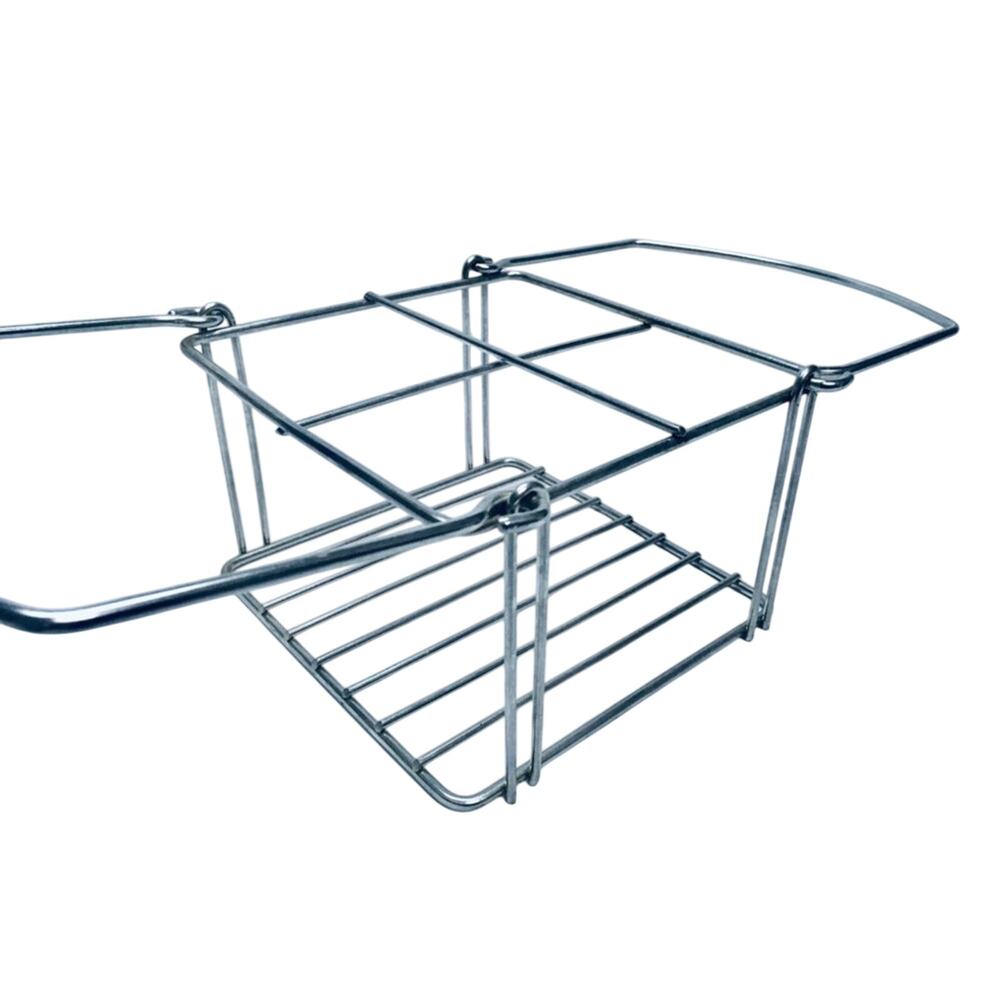 Wire Condiment Caddy with Folding Handles